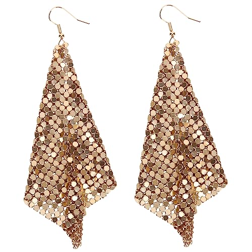 AKOOSY Metallische Quasten-ohrringe Mit Pailletten Lange Ohrhänger Für Damen Funkelnde Geometrische Ohrringe Für Besondere Anlässe Und Alltag AKOOSY Metallische Quasten-ohrringe Mit Pailletten Lange Ohrhänger Für Damen Funkelnde Geometrische Ohrringe Für Besondere Anlässe Und Alltag von AKOOSY