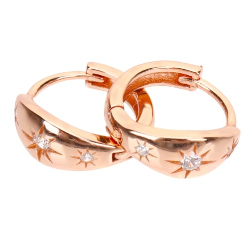 AKOOSY Kleine Goldene Loop-ohrringe Für Damen Glitzernde Strass-ohrringe Modisches Accessoire Für Alltagsoutfit Sommerstrand Geburtstag Club Festival Verabredungen Hochzeitsfeiern von AKOOSY