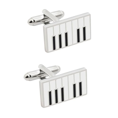 AKOOSY 1Paar Piano Manschettenknöpfe für Herren Hemdmanschetten mit Klaviertasten Design für Anzug Festliche Anlässe Langlebiges Material Perfektes für Musiker AKOOSY 1Paar Piano Manschettenknöpfe für Herren Hemdmanschetten mit Klaviertasten Design für Anzug Festliche Anlässe Langlebiges Material Perfektes für Musiker von AKOOSY