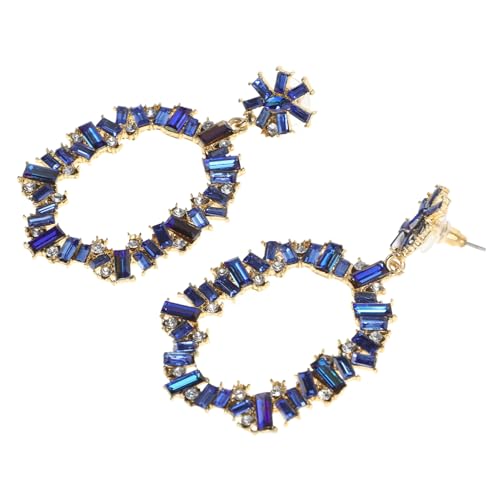 AKOOSY 1Paar Stylische Übertriebene Ohrringe für Damen Modischer Ohrschmuck Blauem Partys Besondere Anlässe von AKOOSY