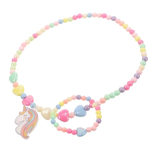 AKOOSY 1Satz Perlen Halskette Armband für Schmuckstücke mit Design für Kindergeburtstag oder Besondere Anlässe von AKOOSY