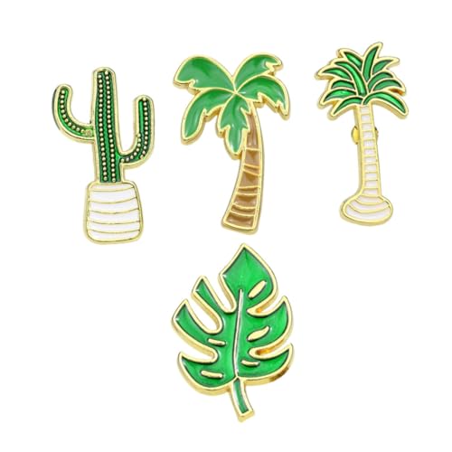 AKOOSY 1Satz Teiliges Süße Broschen mit Kokospalme Monstera Exquisites Brustnadel für Frauen für Hochzeiten Partys Besondere Anlässe von AKOOSY