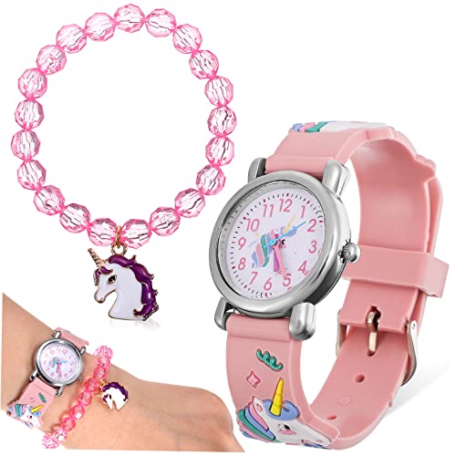 AKOOSY 1Satz Uhr Armbanduhr mit Zartem Armband für Geburtstage Kindertage für Alter von Jahren Fördert Zeitverständnis von AKOOSY