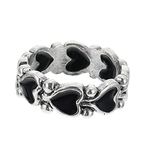 AKOOSY 1Stück Einzigartiger Vintage Fingerring Herzform Kreativer Ring für Damen Retro für Partys Festivals Perfektes für Freunde Verstellbar AKOOSY 1Stück Einzigartiger Vintage Fingerring Herzform Kreativer Ring für Damen Retro für Partys Festivals Perfektes für Freunde Verstellbar von AKOOSY
