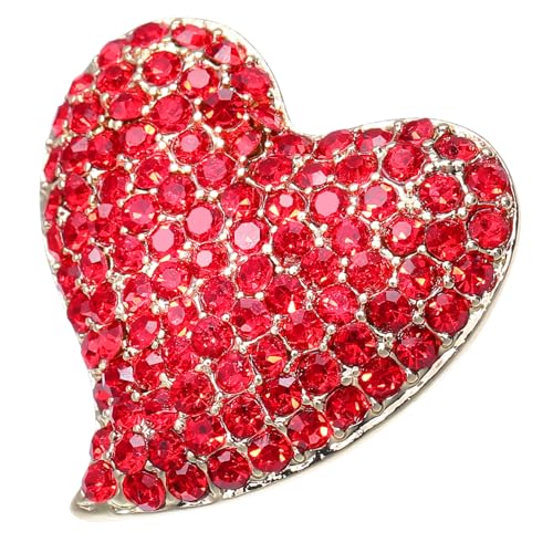 AKOOSY Herzförmige Brosche Zarte Corsage Schöne Brustnadel Dekorative Brosche Ornament Party Vintage von AKOOSY