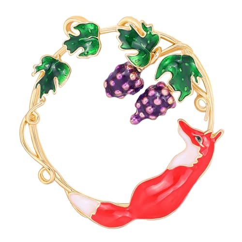 AKOOSY 1Stück Kreative Cartoon Brosche Rot Legierungsanstecknadel für Damen Modisches Accessoire oder für Freunde Langlebig von AKOOSY