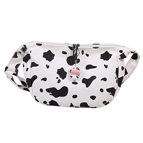 AKOOSY 1Stück Kuh Umhängetasche Canvas für Damen Kreative Schultertasche mit Einzigartigem Tierdruck für Einkäufe Freizeit Perfektes AKOOSY 1Stück Kuh Umhängetasche Canvas für Damen Kreative Schultertasche mit Einzigartigem Tierdruck für Einkäufe Freizeit Perfektes von AKOOSY