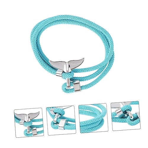 AKOOSY 1Stück Line Armband Walschwanz Handgefertigter Nautischer Schmuck für Damen Herren Stilvolles Geflochtenes Armband Perfektes für Jahr Besondere von AKOOSY