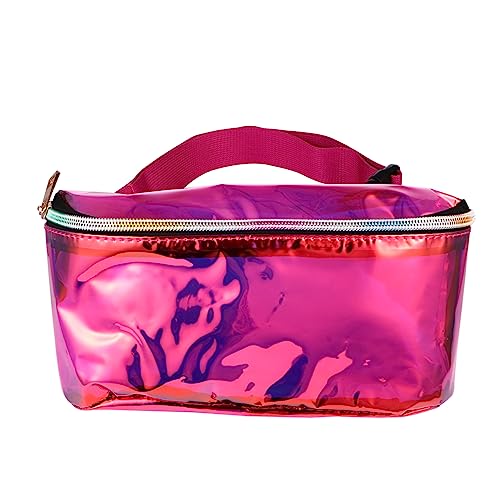 AKOOSY Transparente PVC Tasche Crossbody Damen Hüfttasche Bauchtasche Mit Reißverschluss Für Frauen Durchsichtige Brusttasche Umhängetasche von AKOOSY