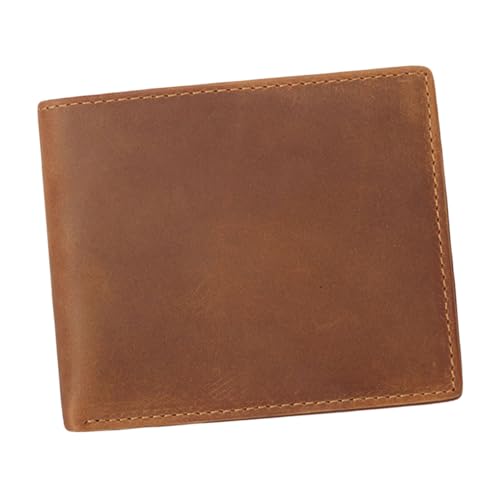 AKOOSY 1Stück RFID Herren Bifold Geldbörse Echtem Vintage Portemonnaie mit Kartenfächern Münzfach Robuste Praktische Geldtasche für Männer von AKOOSY
