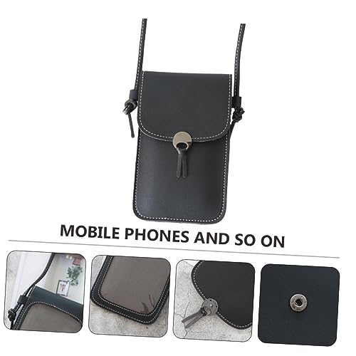 AKOOSY 1Stück Schultertasche Damen PU Crossbody Bag mit Design Stylischer Schnalle für Handys und Dokumente für Modebewusste Mädchen Farbe Schwarz AKOOSY 1Stück Schultertasche Damen PU Crossbody Bag mit Design Stylischer Schnalle für Handys und Dokumente für Modebewusste Mädchen Farbe Schwarz von AKOOSY