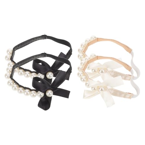 AKOOSY 2 Paare Abnehmbare High Heel Schuhriemen mit Kunstperlen Anti-rutsch Knöchelriemen Belüftete Bequeme Haltebänder für Lose Pumps Damen Mädchen Sommer-design von AKOOSY