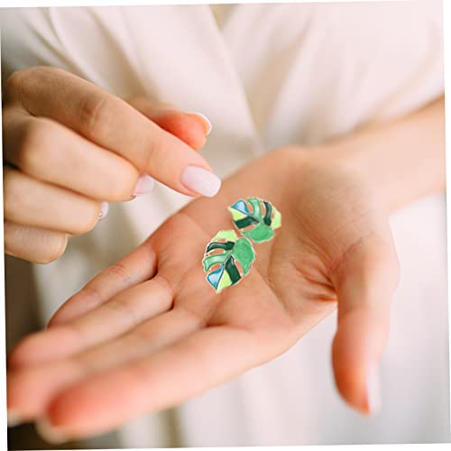 AKOOSY 2paare Mode Ohrstecker Für Frauen Monstera-design Hängende Ohrringe Trendiger Schmuck Damenschmuck Langlebiges Metall Leicht Und Angenehm Zu Tragen Für Alltagskleidung Und Abendkl AKOOSY 2paare Mode Ohrstecker Für Frauen Monstera-design Hängende Ohrringe Trendiger Schmuck Damenschmuck Langlebiges Metall Leicht Und Angenehm Zu Tragen Für Alltagskleidung Und Abendkl von AKOOSY