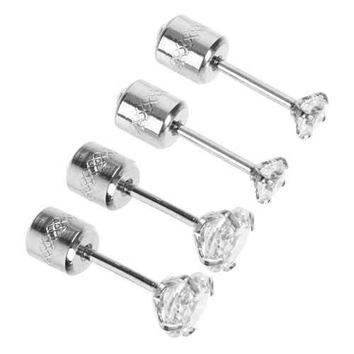 AKOOSY 2 Paare Zircon Ohrstecker Leicht Damen Ohrschmuck Modisch Für Alltag Festival Party von AKOOSY