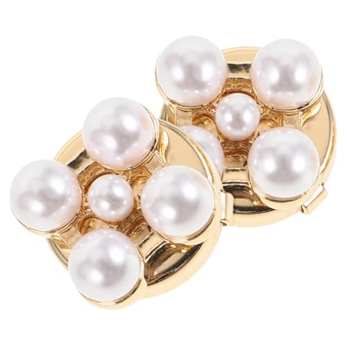 AKOOSY 2 STÜCK Blumen Manschettenknöpfe für Damen aus Langlebiger Legierung mit Funkelnden Ziersteinen Verziert Accessoires für Hemden und Blusen Teiliges für Festliche Anlässe und von AKOOSY