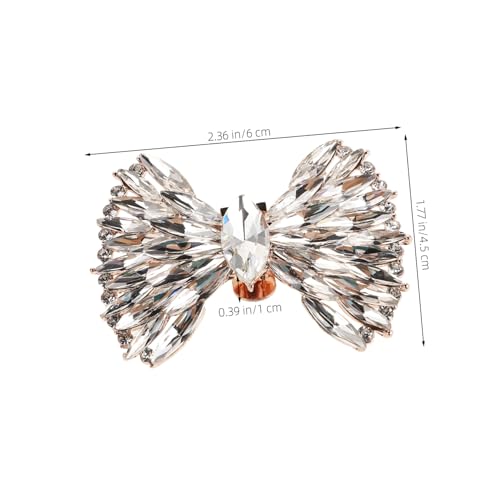 AKOOSY 2 Stück Abnehmbare Schleifen Schuhclips aus langlebiger Zinklegierung vielseitige Damenschuh Deko für High Heels modische Schuhbeschmückungen für Hochzeit und stilvolle Anlässe von AKOOSY