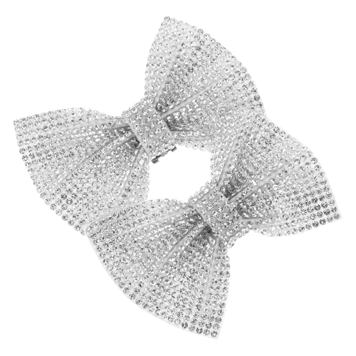 AKOOSY 2 Stück Abnehmbare Strass Schleifen Schuhanhänger Weiße Brautschmuck Schuhdekoration für Damen Hochzeit Party Stilvolle DIY Schuhverzierung von AKOOSY