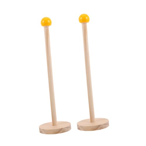 AKOOSY 2 Stück Natürliches Holz Haaraccessoires Organizer Stabiler Haargummi und Haarklammer Halter für Mädchen Platzsparender Haarspangen Aufbewahrungsständer Vielseitiger Haarschmuck von AKOOSY