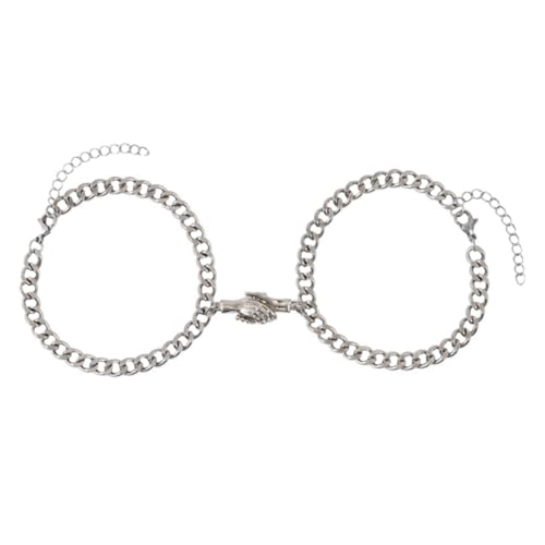 AKOOSY 2 Stück Pärchen Armband Teiliges aus Kreative Kette Magnetisches Geschenkarmband für Valentinstag Freundschaft und Liebesgeschenk Leicht und Stilvoll von AKOOSY