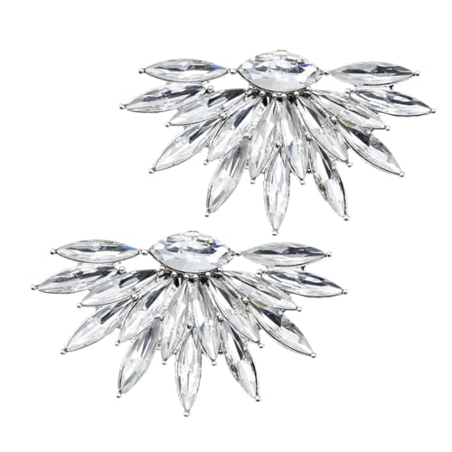 AKOOSY 2 Stück Strass Schuhclips Glaskristall Schuhschnallen Funkelnder Schuhschmuck für Damen für Hochzeiten Partys Festliche Anlässe von AKOOSY