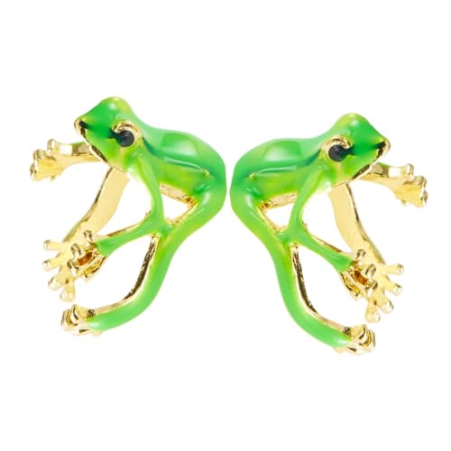 AKOOSY 2 Stück Verstellbare Frosch Ringe Set Süßer Offener Ring Damen Schmuck Minimalistischer Tier Schmuck Für Alltag Party Date von AKOOSY