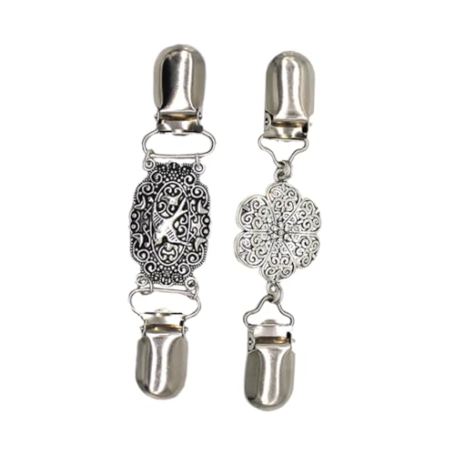 AKOOSY 2 Stück Vintage Broschen Schalclip aus Modische und Zarte Halter für Stolen Pullover und Cardigans Eleganter Schmuck für Damen zur Fixierung und Stilvollen Dekoration von AKOOSY