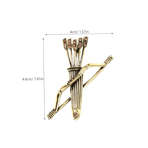 AKOOSY 2 Stück Vintage Herren Broschen aus Langlebiger Dekorative Anstecknadeln für Anzug und Party Kleine Leichte Schmuckpins in Antik Silber und Gold Modisches Accessoire für von AKOOSY