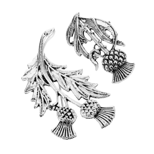 AKOOSY 2 Stück Vintage Schottische Brosche Schottischer Schmuck Pin für Damen aus Langlebiger Legierung Vielseitig Einsetzbar für Jacken Hüte Taschen und Festliche Anlässe von AKOOSY