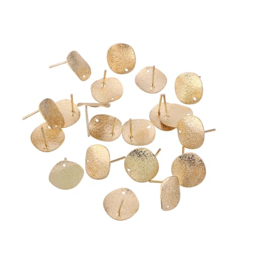 AKOOSY 20 Stück Teiliges Flache Ohrstecker aus Legierung mit Löchern Kleine Goldfarbene Ohrringe für Damen Langlebiger Schmuck für Geburtstag Hochzeit Festival und DIY Basteln AKOOSY 20 Stück Teiliges Flache Ohrstecker aus Legierung mit Löchern Kleine Goldfarbene Ohrringe für Damen Langlebiger Schmuck für Geburtstag Hochzeit Festival und DIY Basteln von AKOOSY
