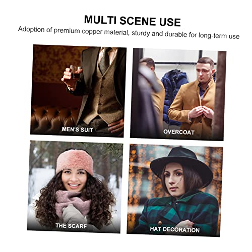 AKOOSY 20 Stück Teiliges Kupfer Broschen mit Langen Nadeln Polierte DIY Schmuckzubehör Verarbeitung Glatte Oberfläche zum Nähen und Kleben für Ohrringe und Corsagen von AKOOSY