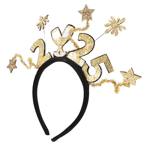 AKOOSY 2025nummer Stirnband Für Neujahrsfeier Kopfbedeckung Für Party Stirnband Für Erwachsene Haarband Mit Zahlen-design Wiederverwendbar Für Cosplay Und Festivals von AKOOSY