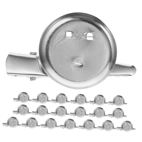 AKOOSY 20pcs Leere Runde Brosche Tablett Mit Clips Für DIY Broschen Machen Handwerksbrosche Basis -einstellung Brosche Blünde Tabletts DIY Blank Brosche Basis von AKOOSY