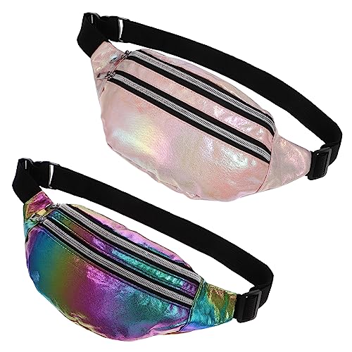 AKOOSY 2stücke Fanny Packs Aus Oxford Stylische Umhängetaschen Für Damen Tragetaschen Für Reisen Verstellbare Bauchtaschen Bunten Farben von AKOOSY