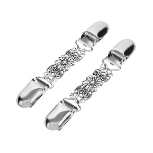 AKOOSY 2Stücke Damen Brosche Cardigan Clip Dekorativer Clip für Pullover Schal Hemd Eleganter Schmucknadel für Besondere Anlässe Schützt Verrutschen der Kleidung von AKOOSY