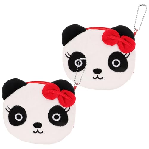 AKOOSY 2Stücke Damen Geldbörse Panda Form Bezaubernde Kartenhalter Geldbörse mit Reißverschluss für Münzen Kleine Gegenstände Weiches Bequemes Material AKOOSY 2Stücke Damen Geldbörse Panda Form Bezaubernde Kartenhalter Geldbörse mit Reißverschluss für Münzen Kleine Gegenstände Weiches Bequemes Material von AKOOSY