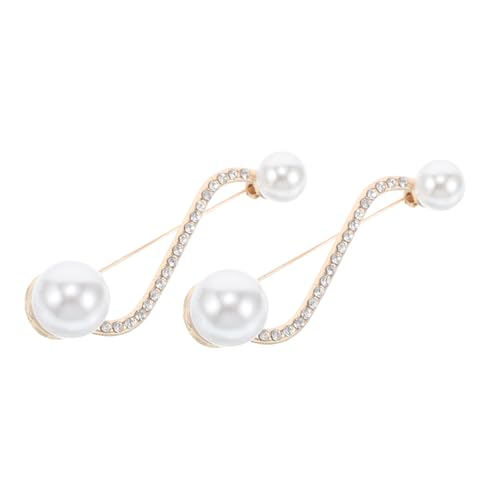 AKOOSY 2stücke Dekorative Sicherheitsnadeln Für Damen Modische Broschennadeln Für Pullover Schals Und Kleider Stilvolle Strassbroschen von AKOOSY