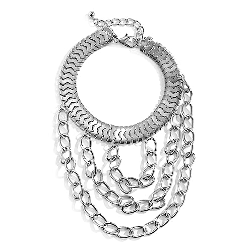 AKOOSY 2stücke Schuhkette Für High Heels Fußkettchen Mit Kette Layered Dekoration Für Damenferse Silberfarben Schuhaccessoire Für Besondere Anlässe von AKOOSY