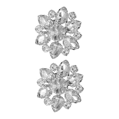 AKOOSY 2stücke Schuhclips Mit Strasssteinen Schuh-schnallen Für Damenschuhe Hochzeit Dekoration Abnehmbar Schuhclip von AKOOSY