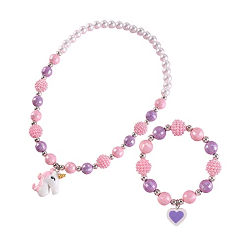 AKOOSY 2stücke Armbänder Für Junge Mädchen Mit Handgelenkanhängern Und Halsketten Kombiniert Mit Verschiedenen Outfits Robuste Struktur Und Feine Verarbeitung von AKOOSY