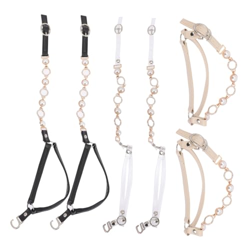 AKOOSY 3 Paare Abnehmbare Rutsch Schuhriemen für Damen High Heels Pumps Blockabsatz Verstellbare Knöchelriemen Sicherer Halt bei Tanz und Alltag Farbauswahl Zufällige Zufällige Farbe von AKOOSY