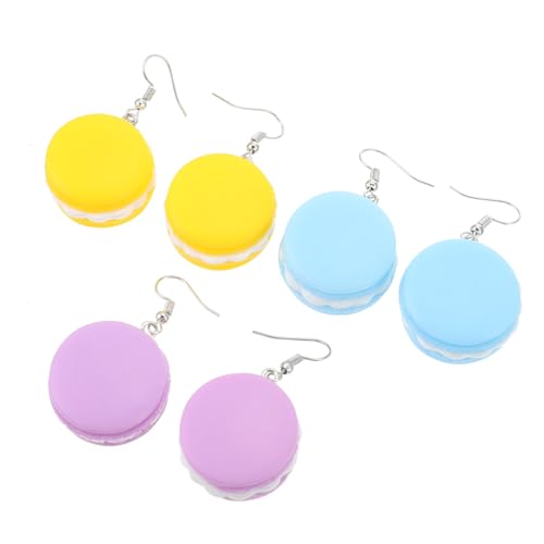 AKOOSY 3 Paare Damen Ohrringe Bunte Resin Ohrstecker Modischer Ohrschmuck Leicht und Langlebig Für Alltag und Geschenk Gelb Violett Blau AKOOSY 3 Paare Damen Ohrringe Bunte Resin Ohrstecker Modischer Ohrschmuck Leicht und Langlebig Für Alltag und Geschenk Gelb Violett Blau von AKOOSY
