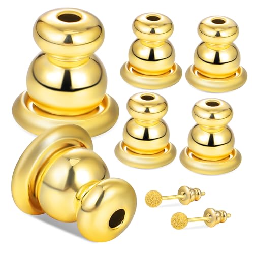 AKOOSY 3 Paare Ohrstecker Verschlüsse aus Robustem Metall Sichere Ohrringrücken für Frauen Komfortabel Langlebig Glänzend für Piercing Ohrringe AKOOSY 3 Paare Ohrstecker Verschlüsse aus Robustem Metall Sichere Ohrringrücken für Frauen Komfortabel Langlebig Glänzend für Piercing Ohrringe von AKOOSY