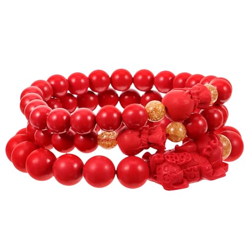 AKOOSY 3stücke Buddhistische Perlenarmbänder Für Damen Und Herren Buddha-perlen-handgelenkschmuck Im Ethno-stil Minimalistische Armbänder Als Modisches Accessoire Für Alltag von AKOOSY