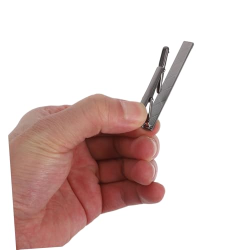 AKOOSY 3 Stück Herren Krawattenklammern aus Schwarzem Kupfer mit Gravur Elegante Sichere Necktie Clips für Business Hochzeit Party und Vatertagsgeschenke von AKOOSY