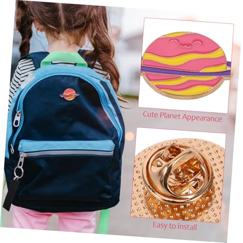 AKOOSY 3 Stück Legierungs Planeten Broschen Weltraum Emaille Pins Charm Anstecknadeln Rucksack Schmuck Junge Mädchen Party Zubehör von AKOOSY