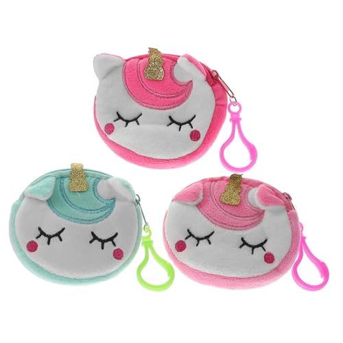 AKOOSY 3 Stück Teiliges Einhorn Snap Armband Wristbands Slap Bracelets als Partygeschenk und Geldbörsen ersatz für Mädchen Leichte Langlebige Schmuckbänder für Geburtstags Themenpartys von AKOOSY