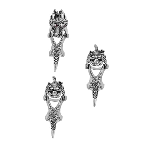 AKOOSY 3 Stück Teiliges Retro Vollfingerring mit Exaggerierten Gelenken Unverwechselbares Design Robustes Material Stylischer Schmuck für Party und Alltag von AKOOSY