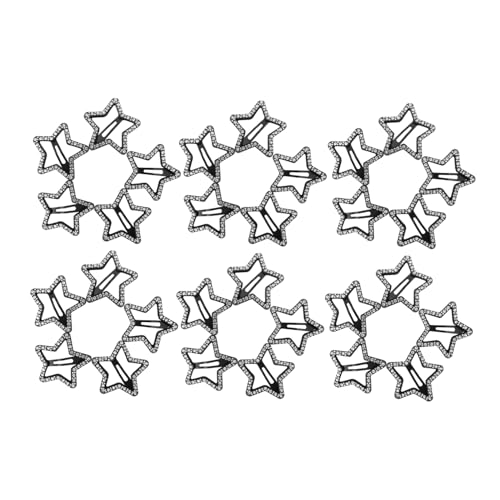 AKOOSY 30stücke Stern-haarspangen Für Damen Mit Strasssteinen Und Glassternen Rutschfeste Haarnadeln Haarspangen Für Seitliche Frisuren Zubehör Für Junge Mädchen Und Mädchen von AKOOSY