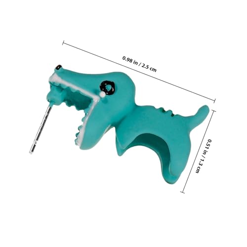 AKOOSY 4 Paare Tier Ohrstecker aus Polymer Leichte Allergikerfreundliche Ohrringe für Frauen und Mädchen Niedliche Dinosaurier Hund Flusspferd und Bär Modischer Schmuck für Alltag und AKOOSY 4 Paare Tier Ohrstecker aus Polymer Leichte Allergikerfreundliche Ohrringe für Frauen und Mädchen Niedliche Dinosaurier Hund Flusspferd und Bär Modischer Schmuck für Alltag und von AKOOSY