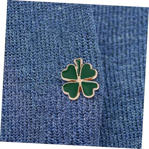 AKOOSY 4 Stück Damen Broschen Vierblättriges Kleeblatt Emaille Pins Vintage Schmuck Accessoire für Kleidung Vielseitig Tragbar Modisch Legierung von AKOOSY
